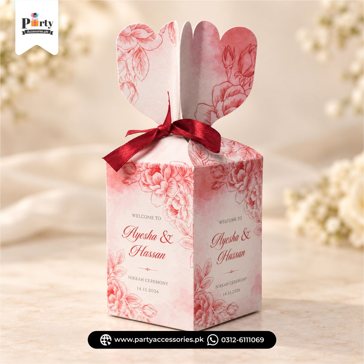 bidh boxes for nikah wedding