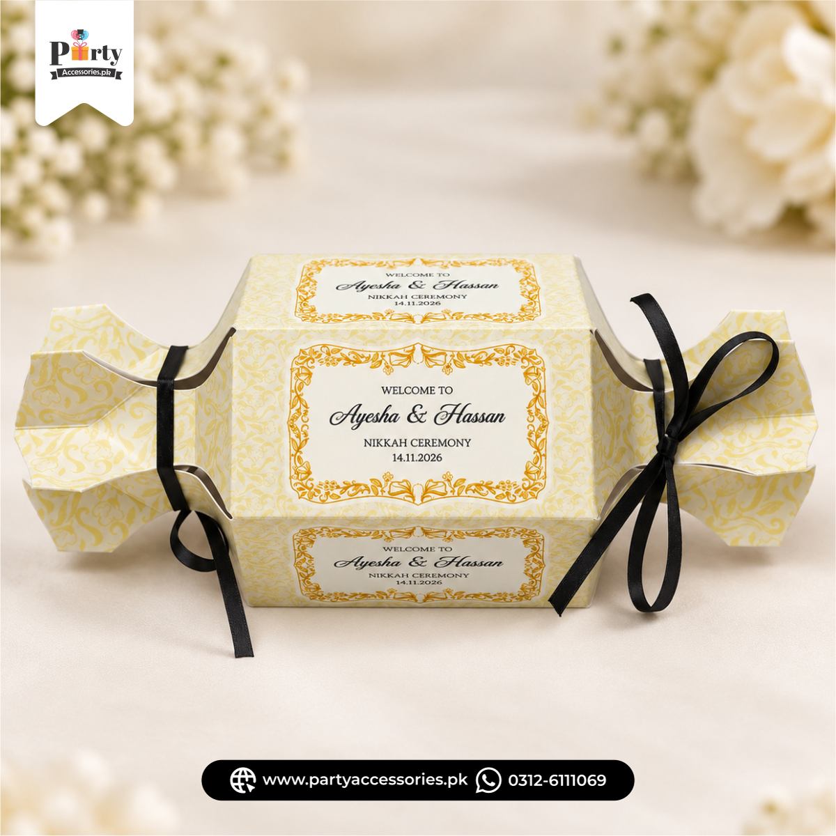 CUSTOMIZED GIVEAWAY BOXES FOR WEDDINGS