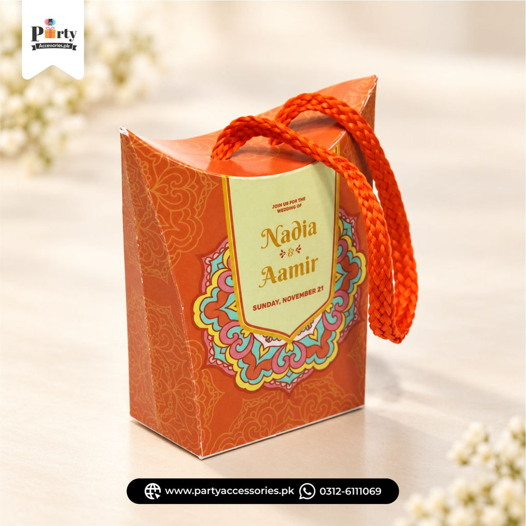 wedding favor bid boxes