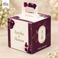 Bid Box wedding favors | Customized bid distribution box | Pack of 12