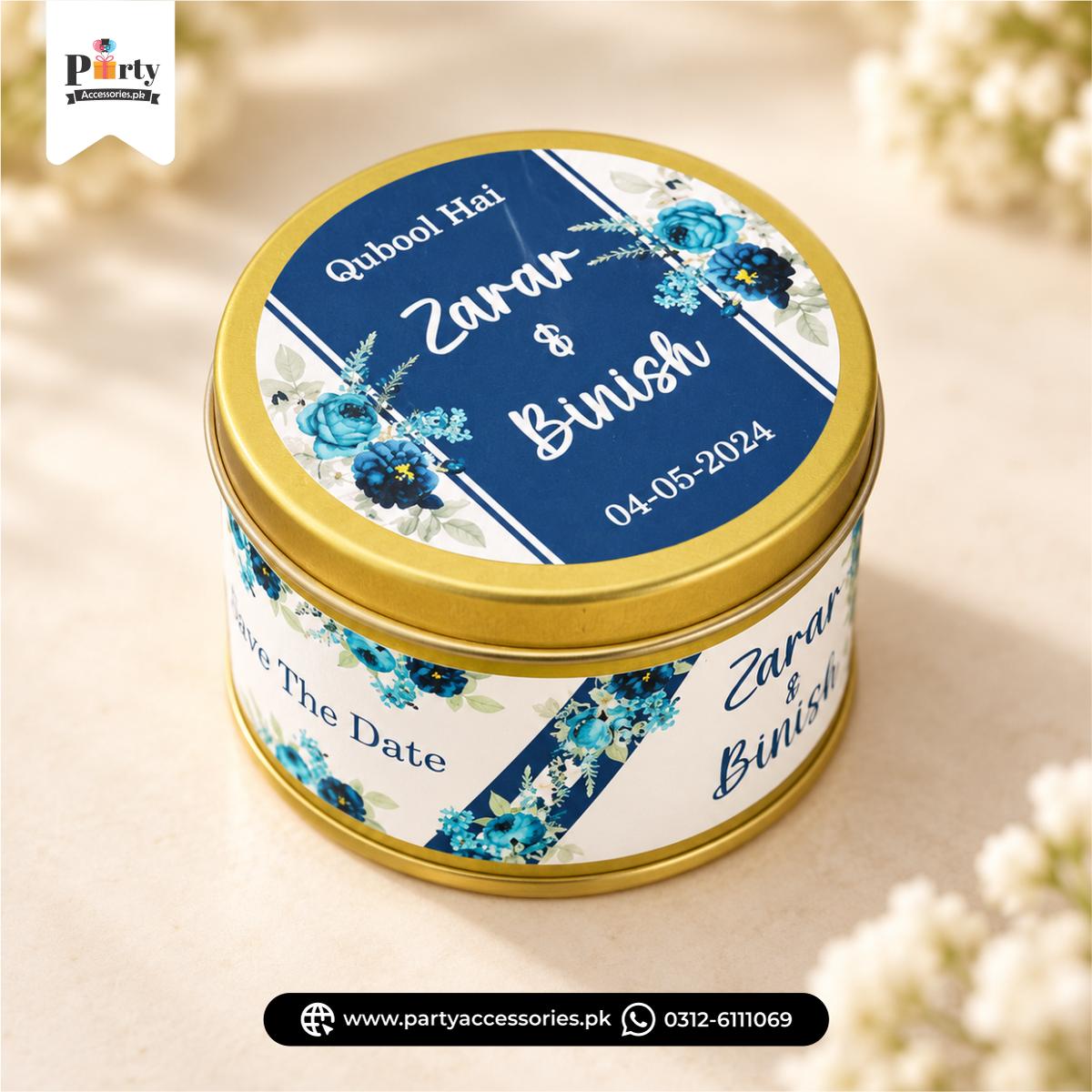 Customized name tin boxes