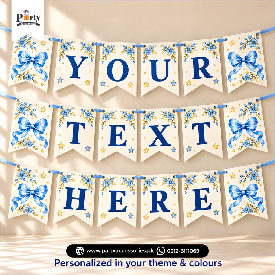 Customized wall Bunting Banner in your theme