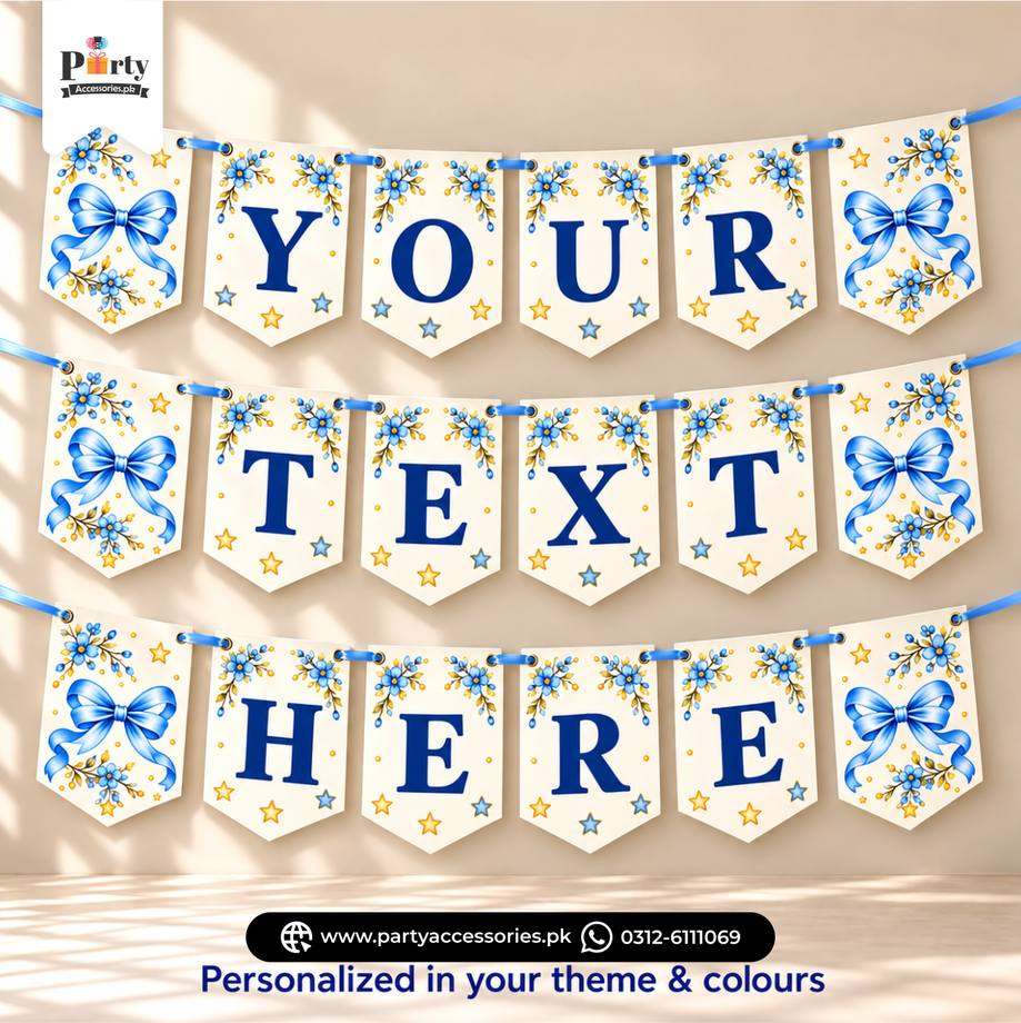 Customized wall Bunting Banner in your theme