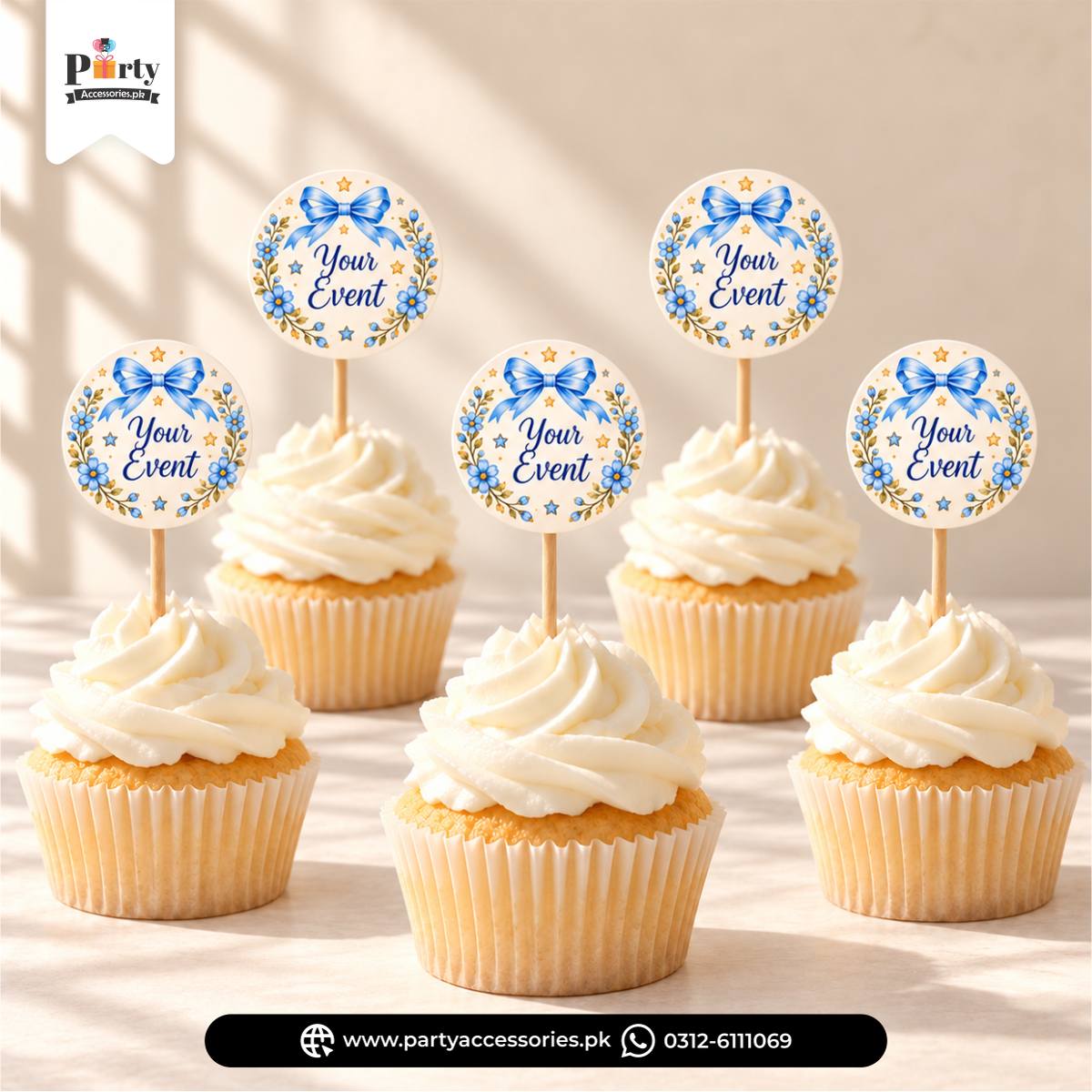Customized Cupcake toppers for any thematic table Decoration