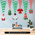 Christmas Theme Spiral Hangings Swirl for Party Decoration