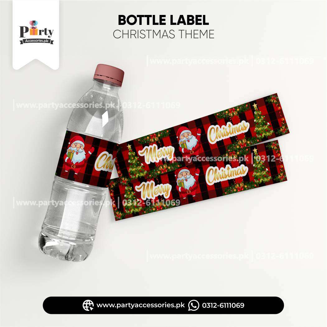 Christmas Tabel Decoration Bottle Label wraps