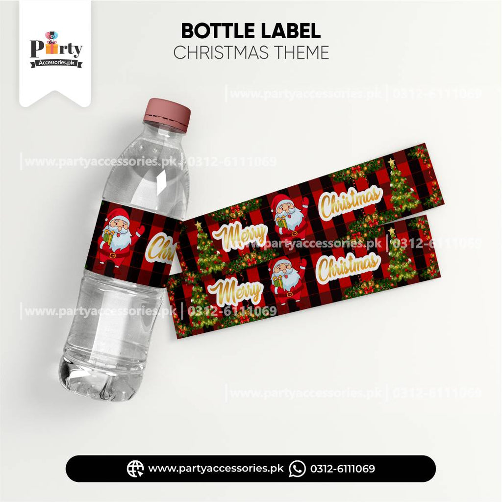 Christmas Tabel Decoration Bottle Label wraps