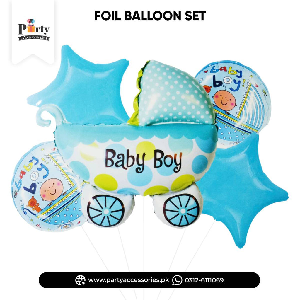 its a Boy exclusive foil balloons set of 5 pcs for room decoration