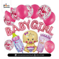 Baby Girl Balloon Decoration Set – Pink Theme Welcome Baby Party Décor Kit