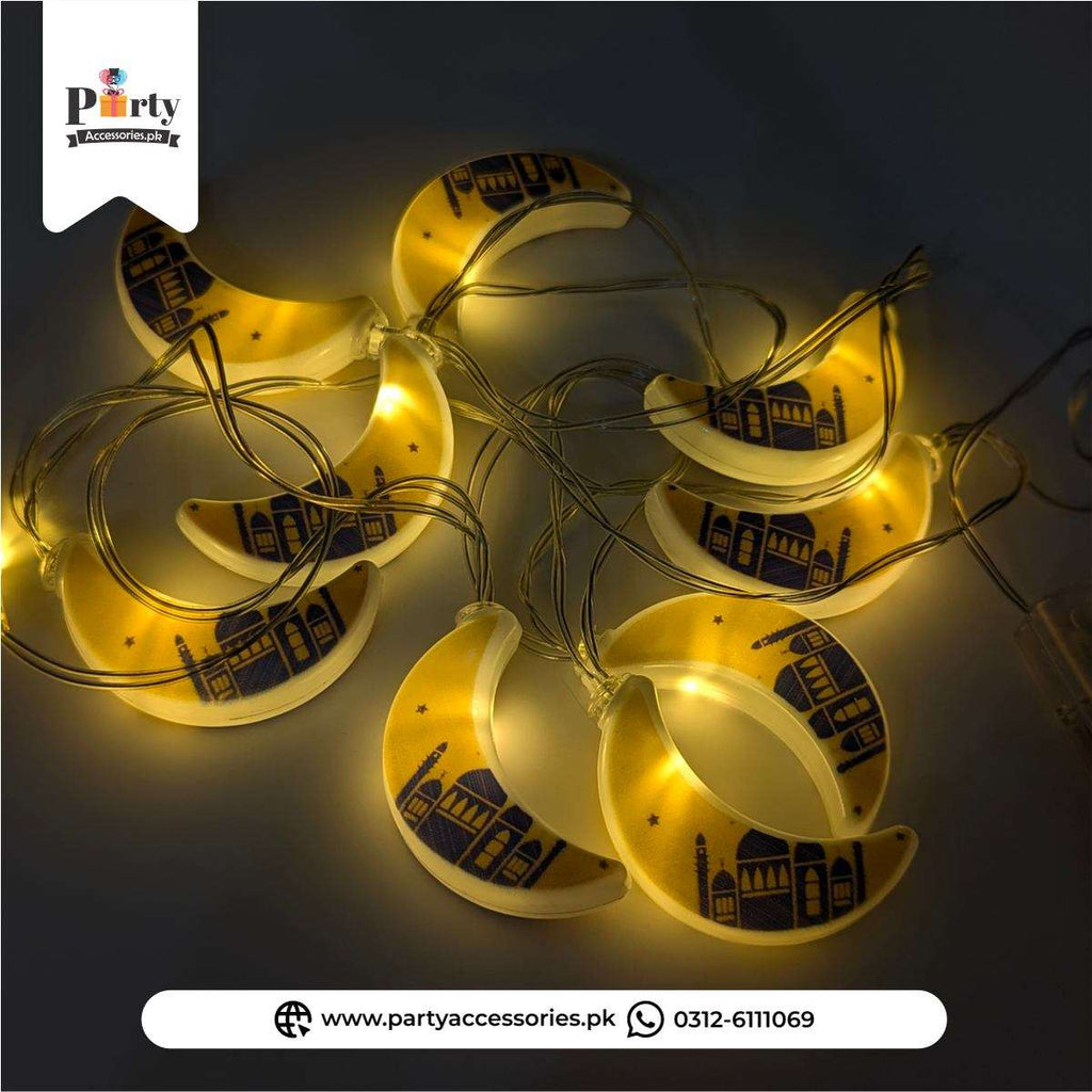 Ramadan Crescent Moon LED String Battery Operated Lights