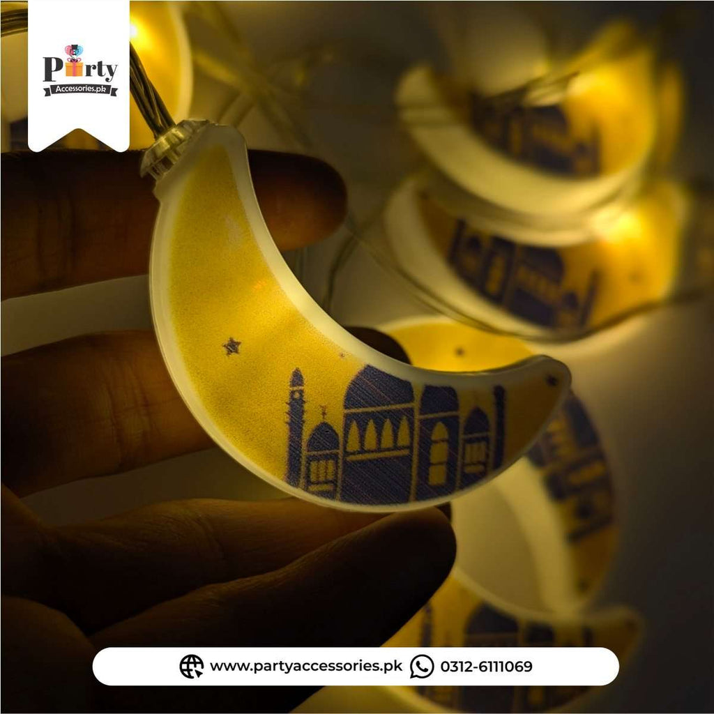 Ramadan Crescent Moon LED String Battery Operated Lights