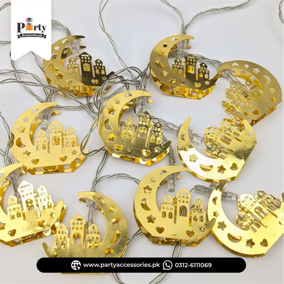 Moon & Mosque Battery Operated LED Lights