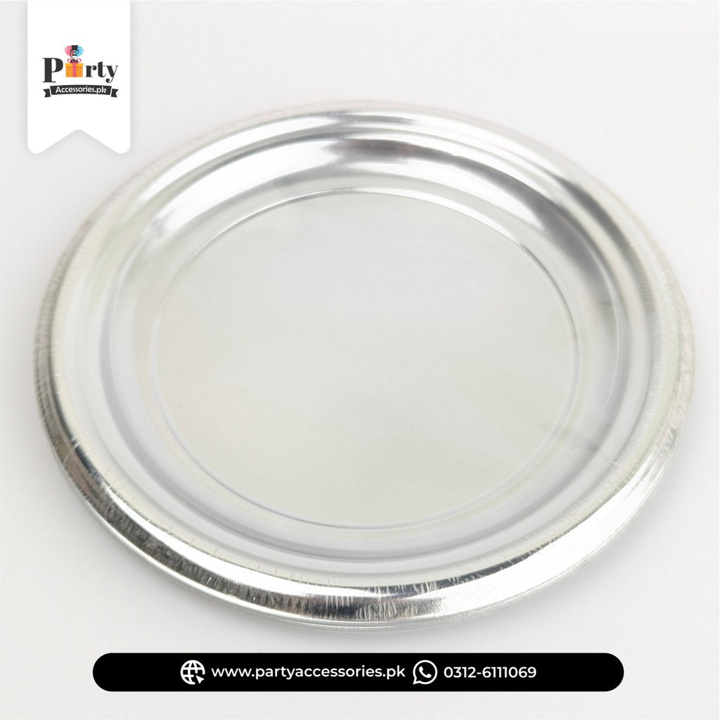 Plain Color Disposable Plastic Plates – Stylish Party Essentials