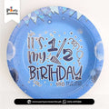 It’s My 1/2 Birthday” Blue Disposable Plates – Baby Boy Party (Pack of 10)