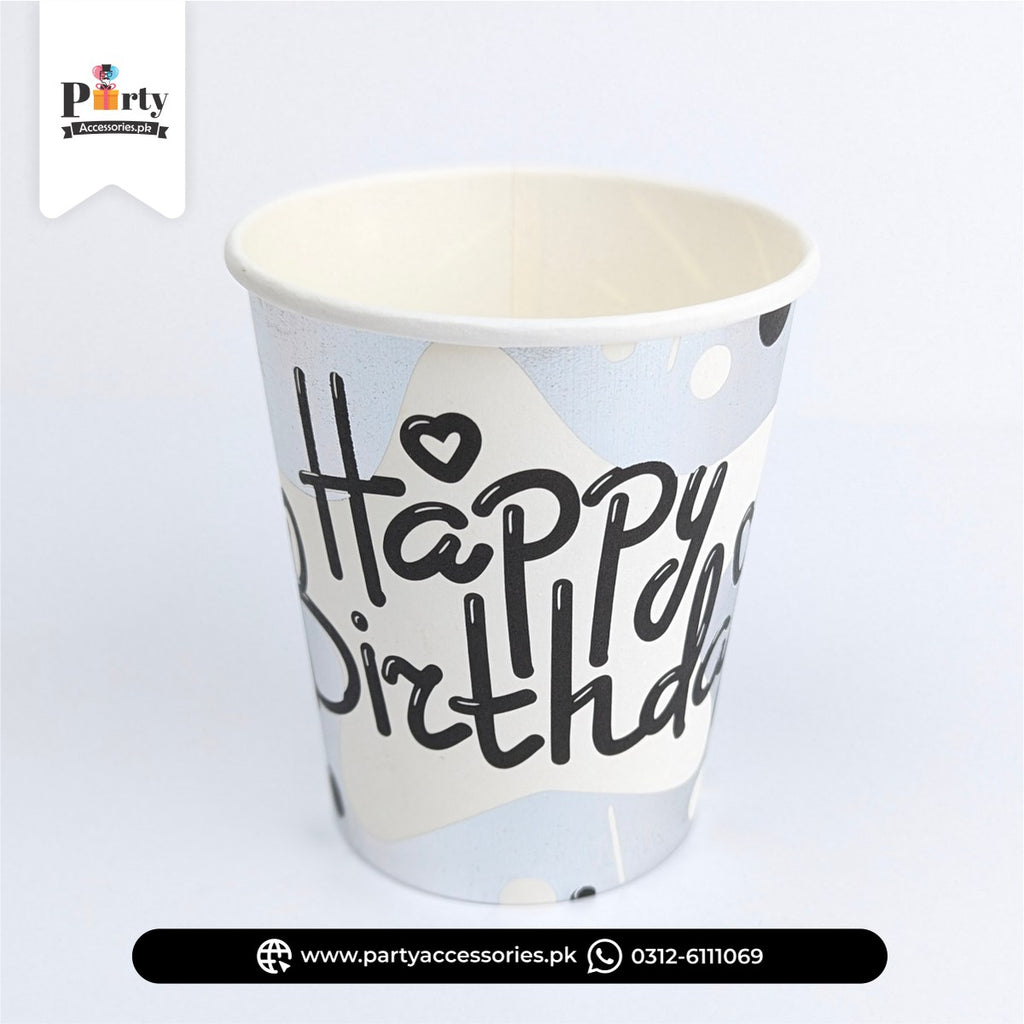 Happy Birthday Printed Disposable Paper Plates