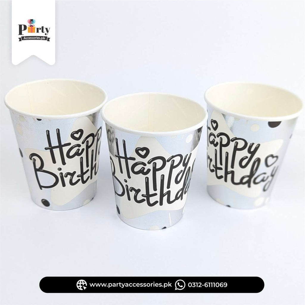 Happy Birthday Printed Glass