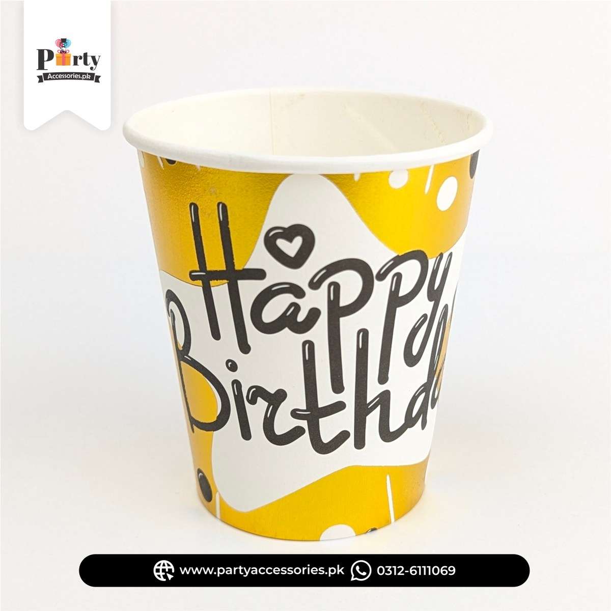 Diposable cups for birthday parties