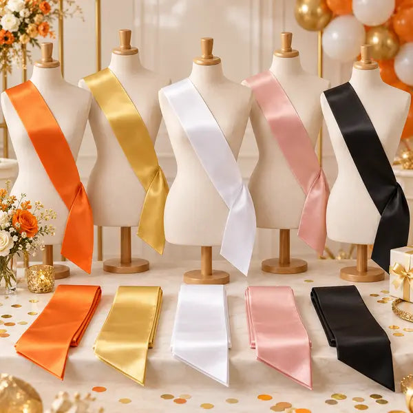 Party sashes for celebrations