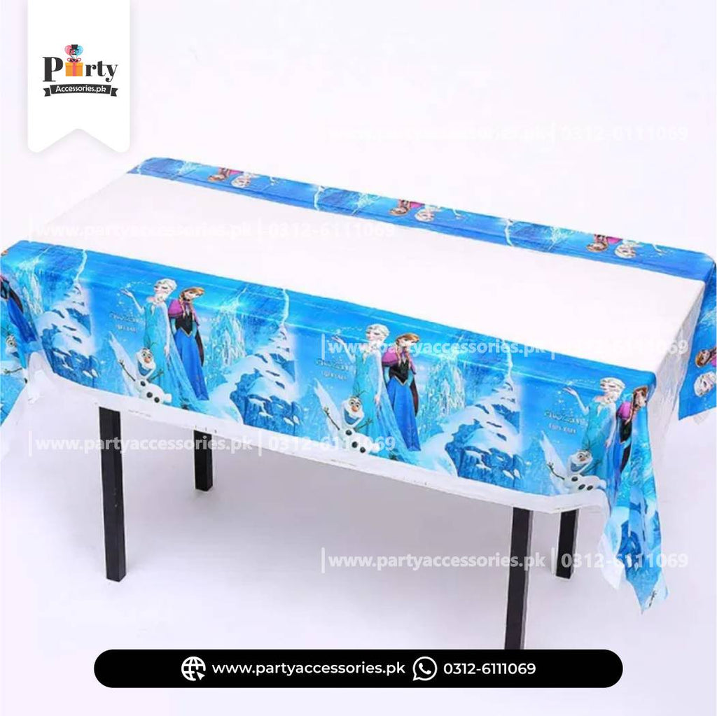 Frozen Elsa Theme Table Top Sheet – Durable Birthday Table Cover