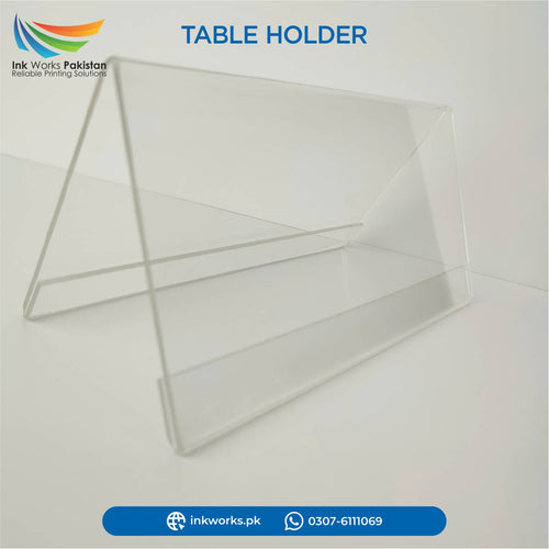 Acrylic Branding Table Holder 