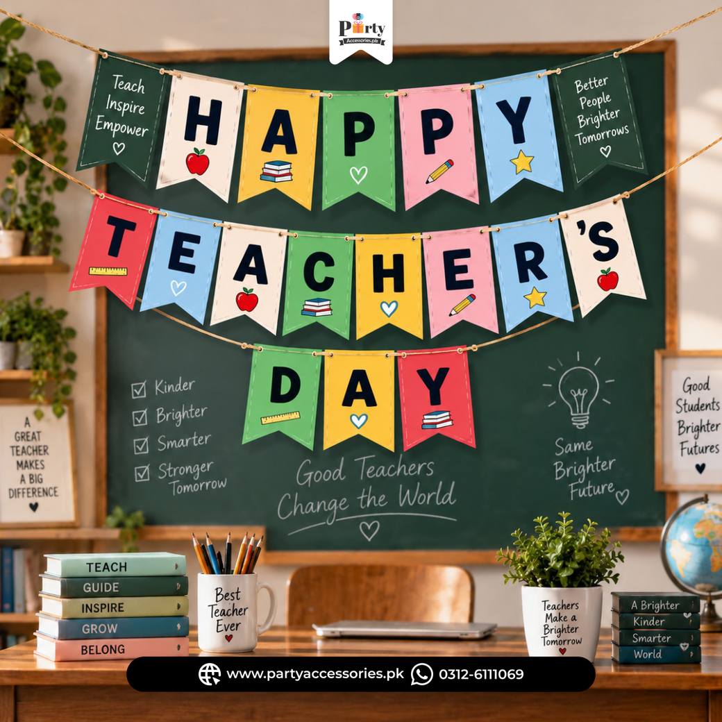 Happy Teacher's Day Bunting Banner