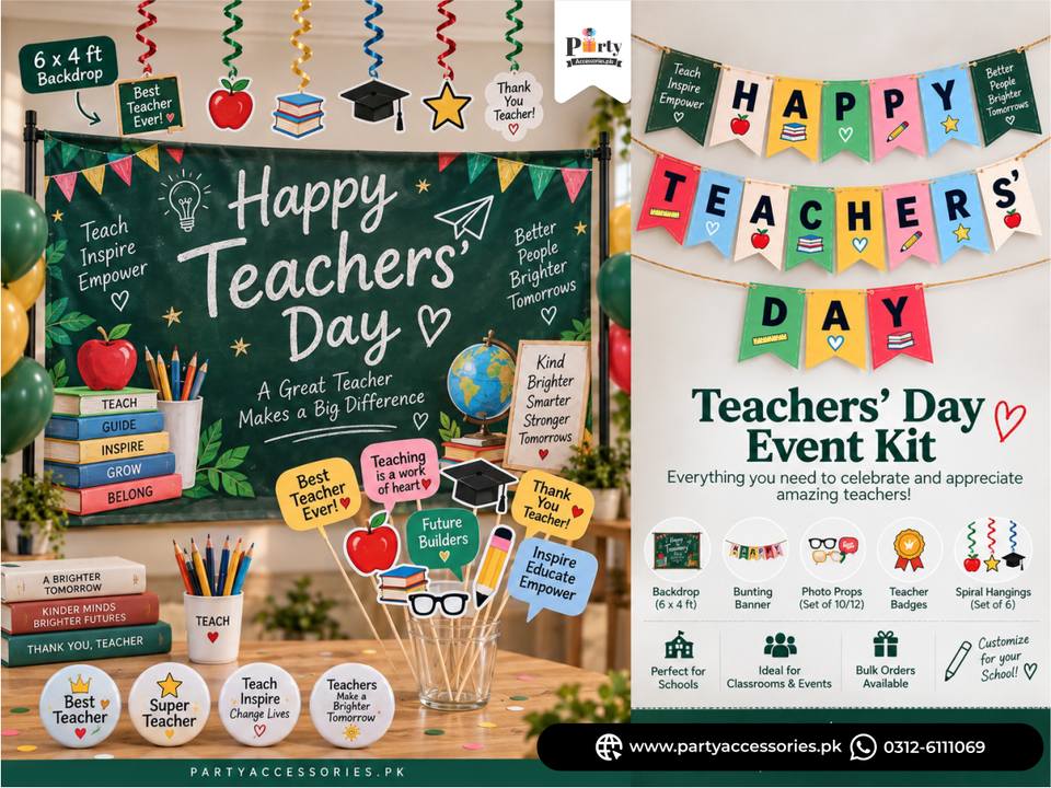 Teacher's Day Decoration Deal – Complete Party Set