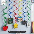 Teacher's Day Party Decoration Spiral Hanging Swirls 