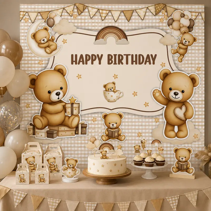 teddy bear birthday theme party decorations