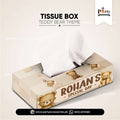Teddy Bear Theme Customized Tissue Box Cover for Birthday Table Decoration