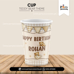 With cup