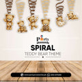 Teddy Bear Theme Spiral Hanging Swirls Birthday Party Decoration