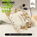 Teddy Bear Theme Customized Wish Cards for Birthday Party Decoration
