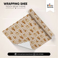 Teddy Bear Theme Gift Wrapping Sheets for Birthday Gift Decoration
