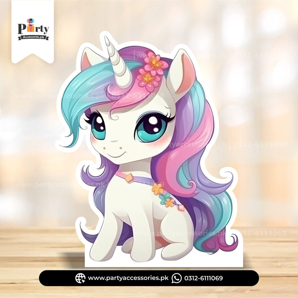 Cute Unicorn table standee 
