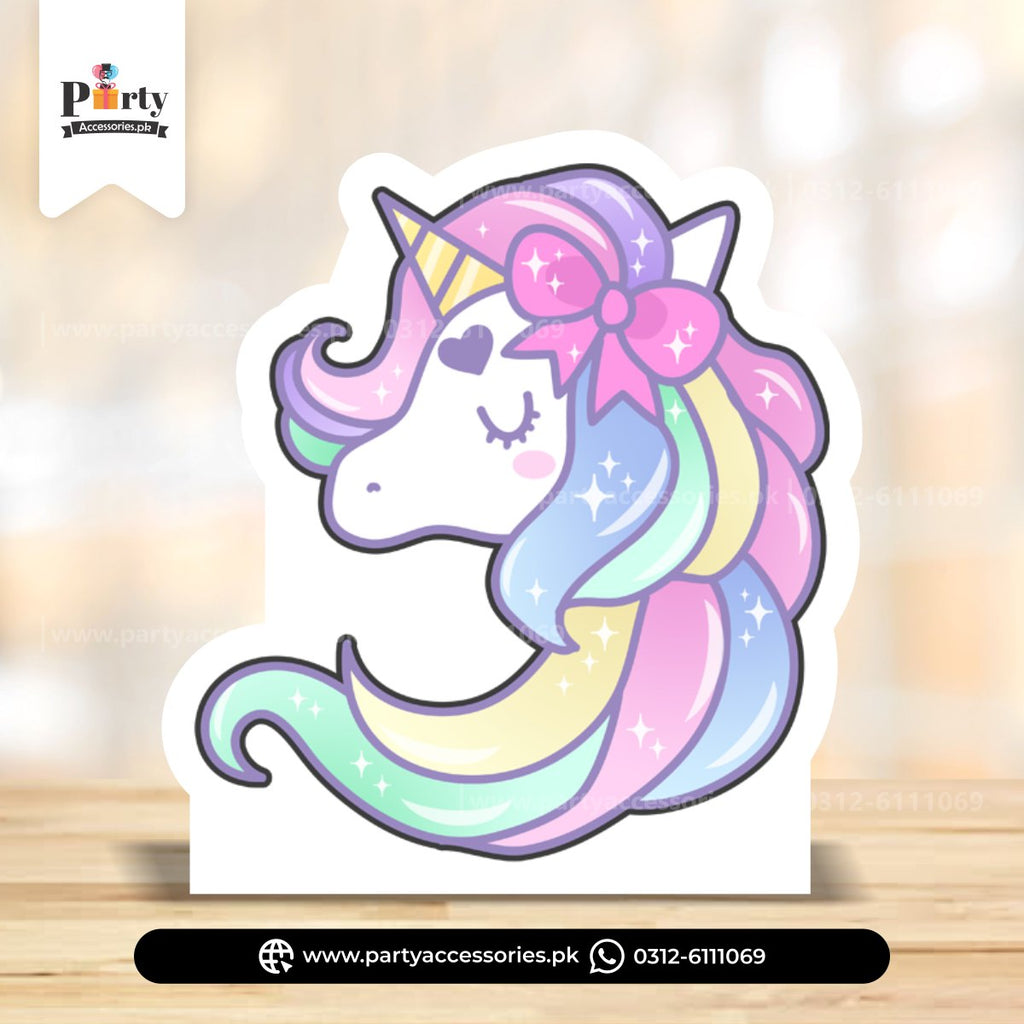 Unicorn standing cutout for party decoration