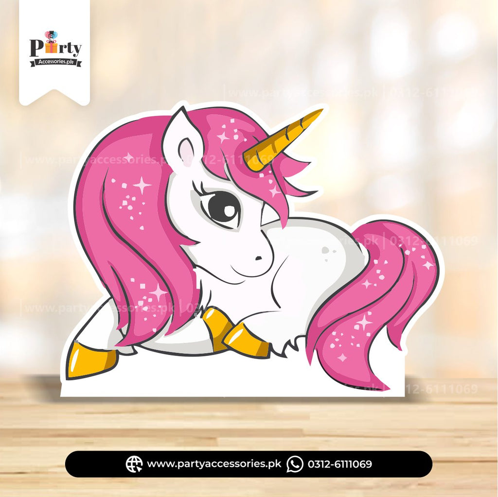 Unicorn table standing cutout