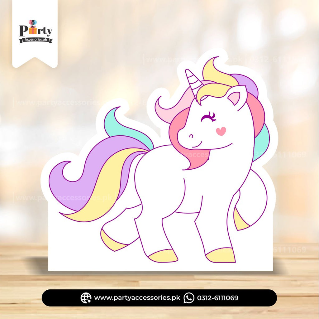 Unicorn Standing Cutout – Magical Birthday Party Decoration