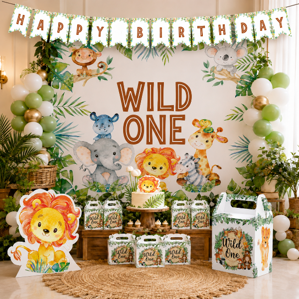 wild one theme birthday party decorations 