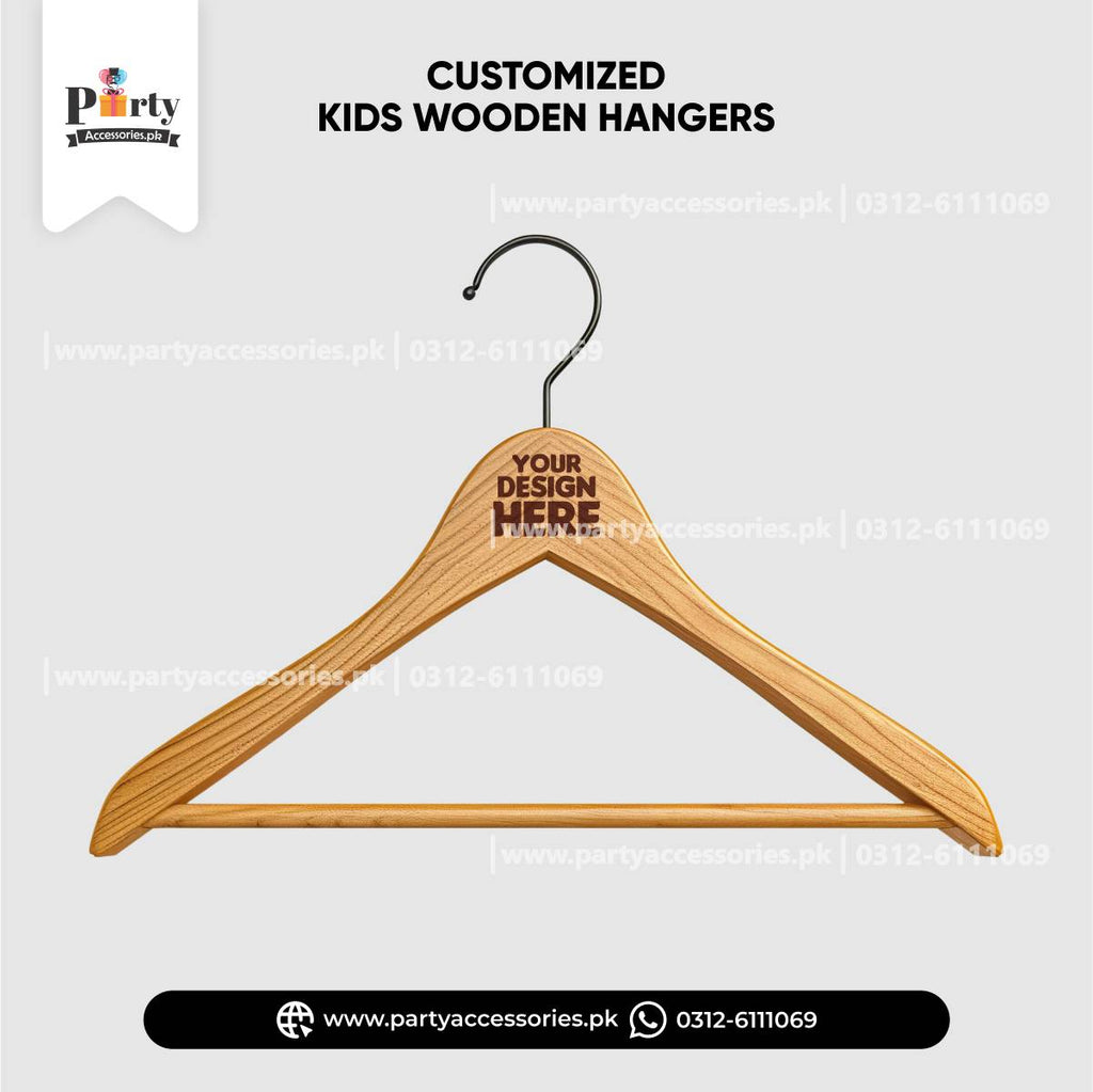 Customized Kids Wooden Hangers