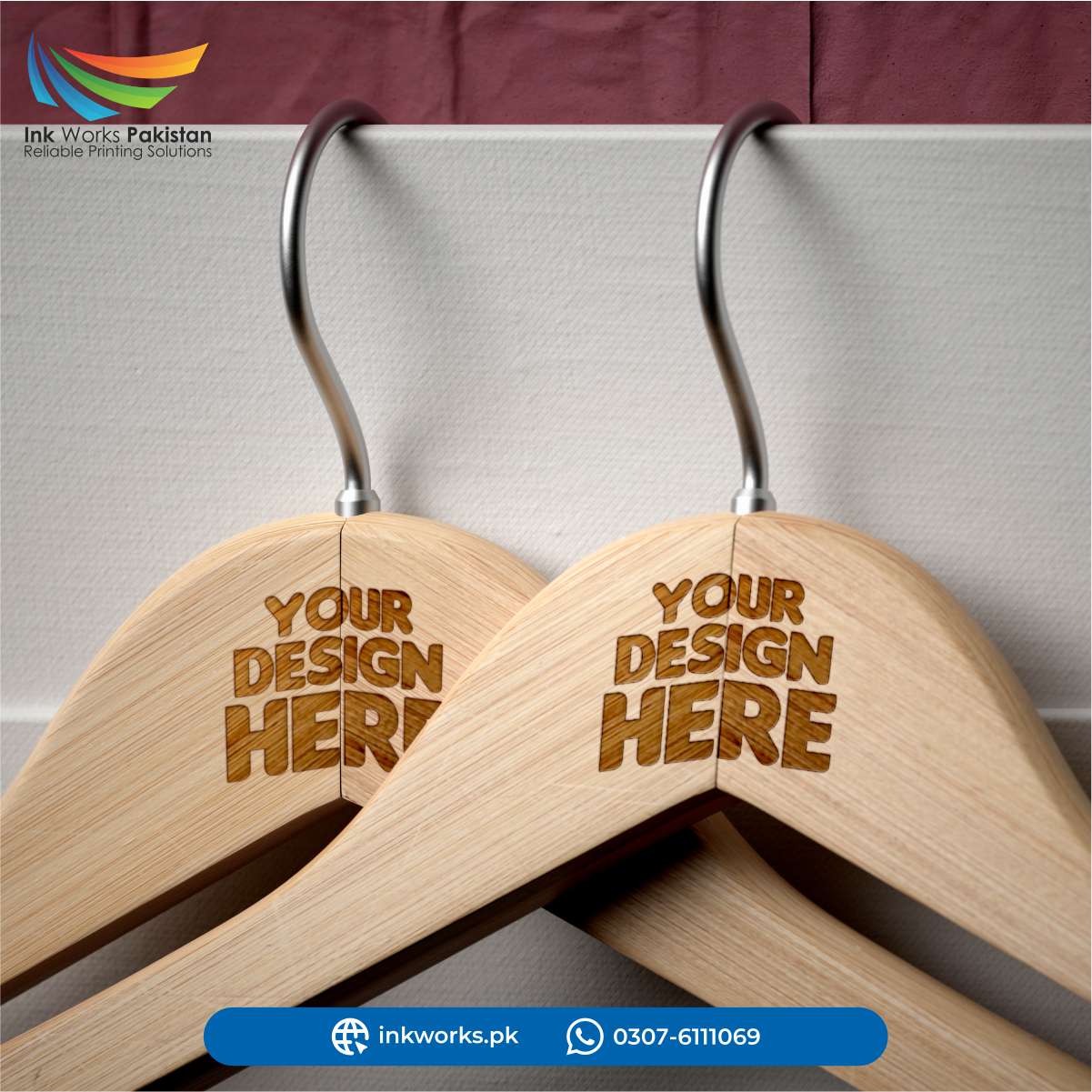 PersonalizCustomized Hangers with your Brand Name or Logo
