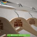 Personalized Engraved Wooden Hangers | Customized Hangers with your Brand Name or Logo
