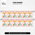 Customized Butterfly Theme Customized Month Wise Year Pictures Banner 