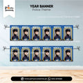 policeman theme customized year banner 