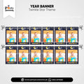 twinkle star theme customized year picture  banner 
