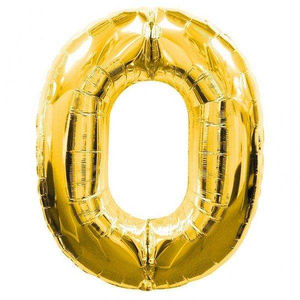 Big large jumo size 0 number foil balloon