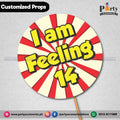 Customized Birthday photo prop feeling young