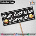 Customized funny party photo prop ham becharay shareef