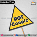 Customized funny WEDDING party photo prop HOT COUPLE