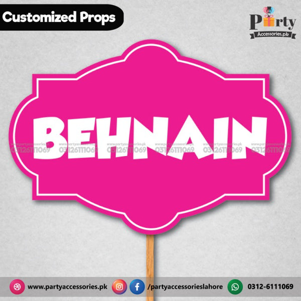 Customized party photo prop BEHNAIN