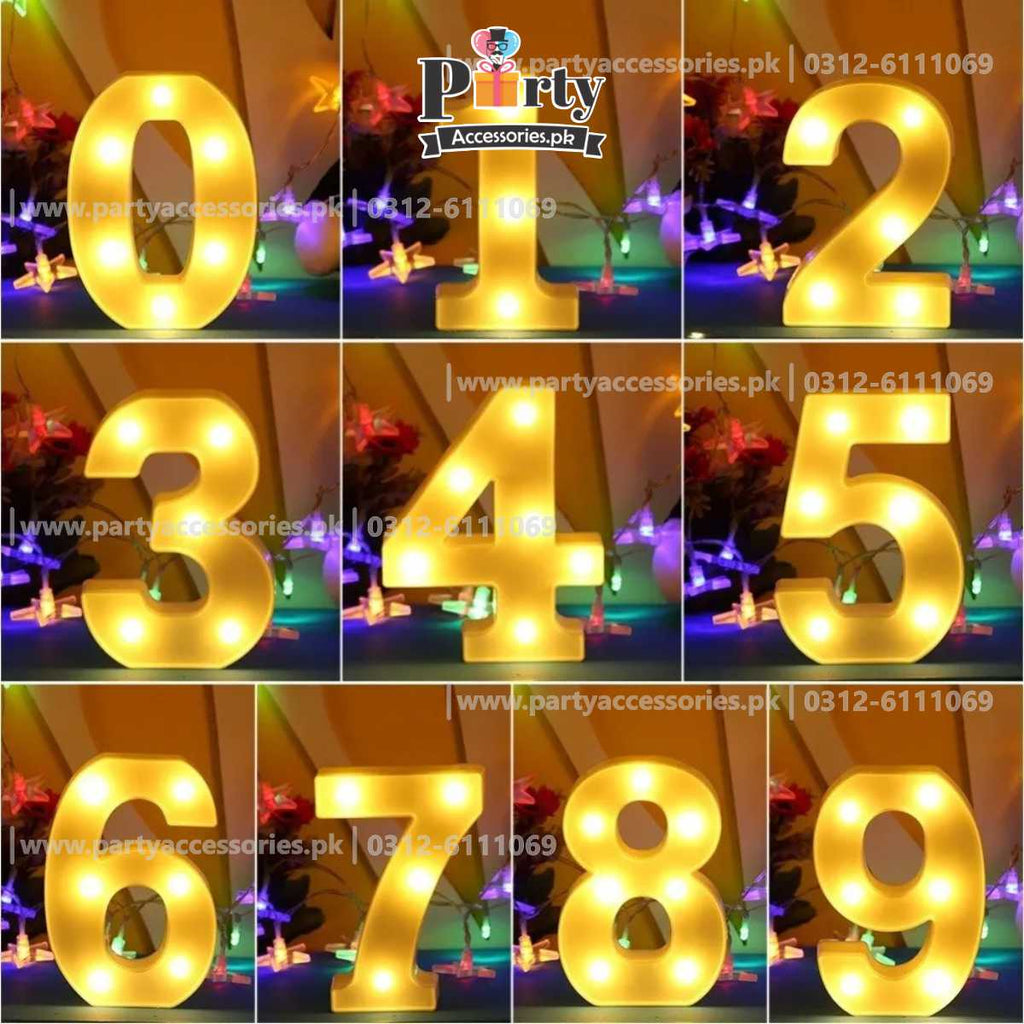LED letters | Marquee LED Numbers 0 to 9 light up letters